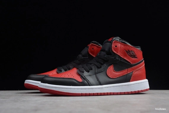 Rep Jordan Bred 001  Kid 555088 001  1 Kids OG Retro Black Air High Banned Red 555088 0401